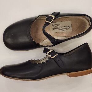 Navy Scalloped Mary‎ Jane ZIMMERMAN Dress Party Shoes Size 12c